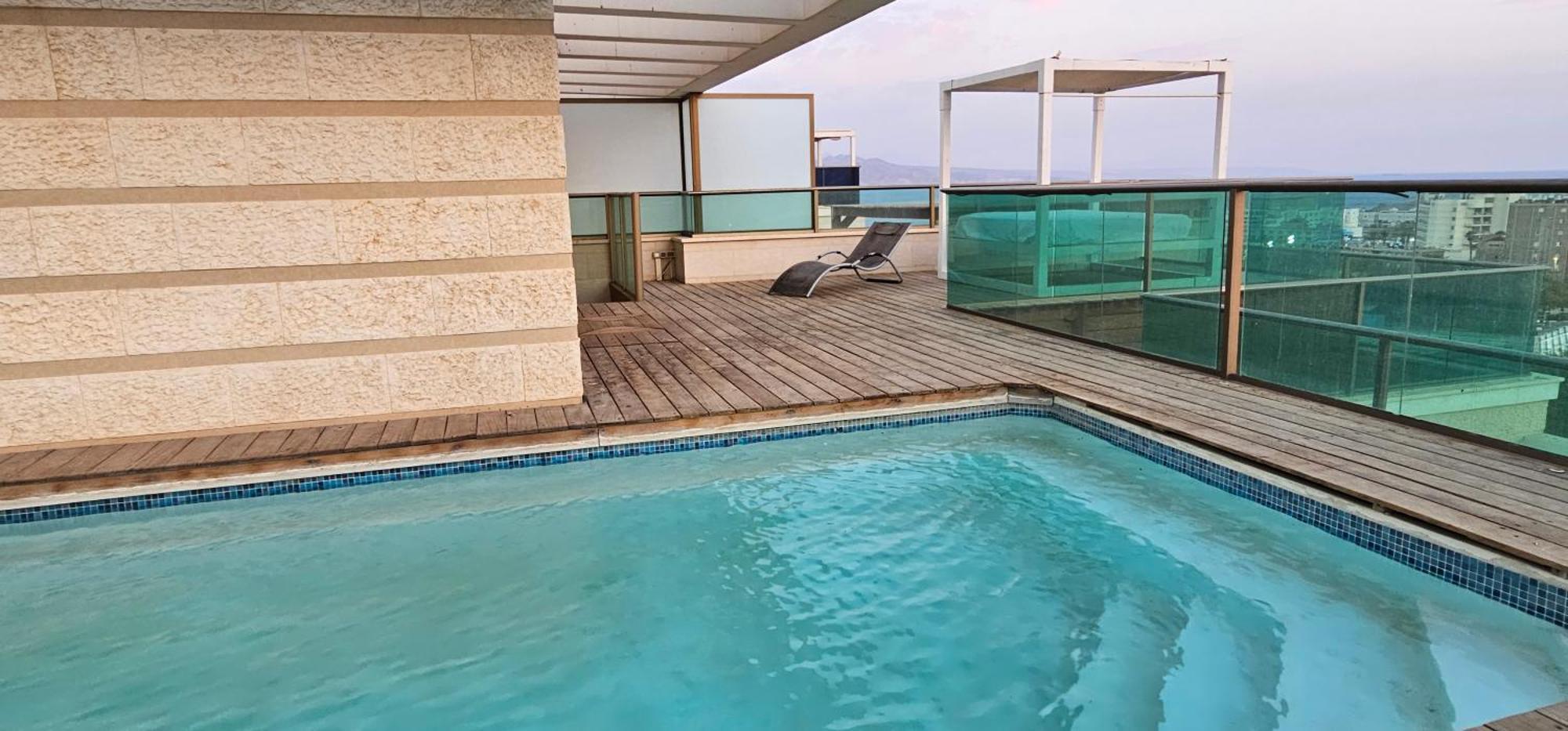 Exclusive Top Luxury Penthouse Near The Sea With Privat Roof-Pool Apartamento Eilat Exterior foto